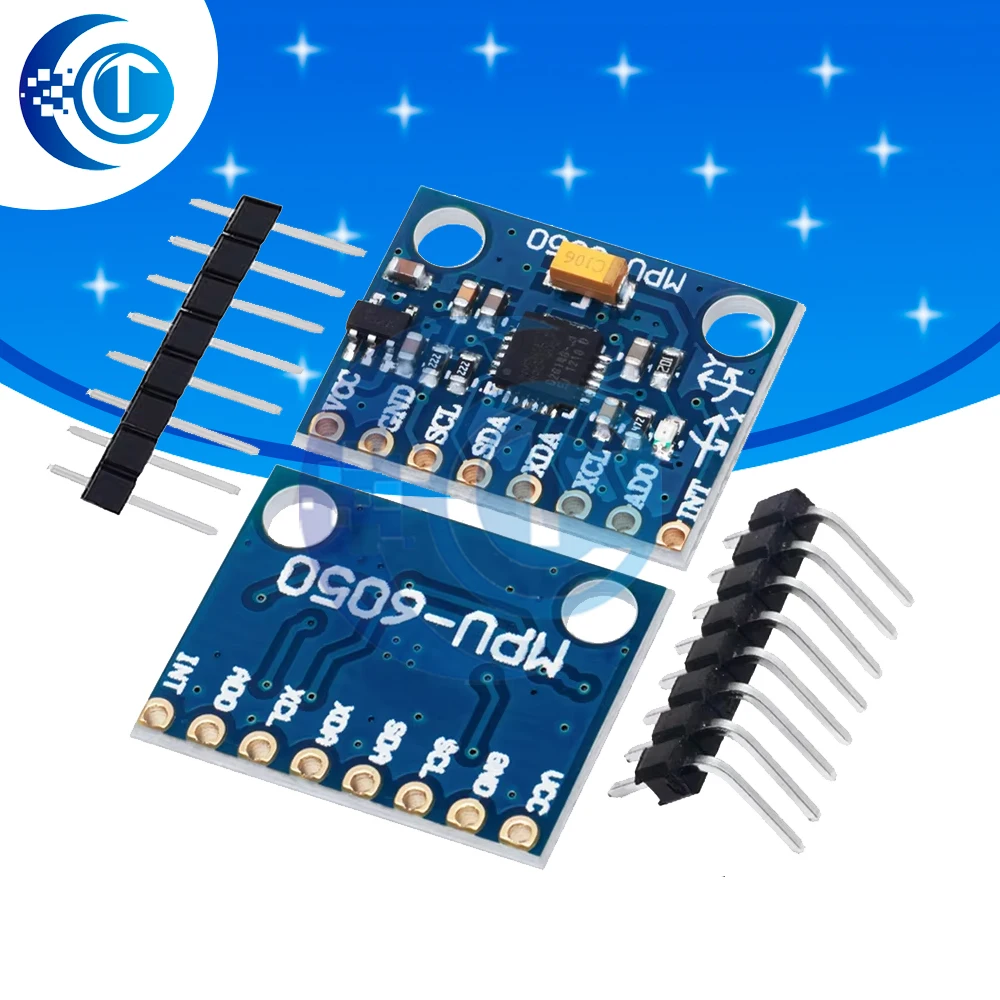 1 peça clt GY-521 gy521 mpu 6050 mpu6050 mpu 6050 módulo sensor giroscópio analógico de 3 eixos + acelerômetro para arduino kit diy