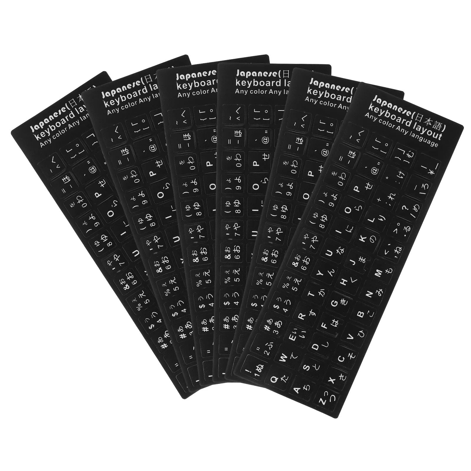 adesivos-de-teclado-a-prova-d'agua-6-folhas-etiquetas-de-substituicao-de-idioma-japones-universais-para-teclas-de-computador-portatil-facil-aplicacao-remocao