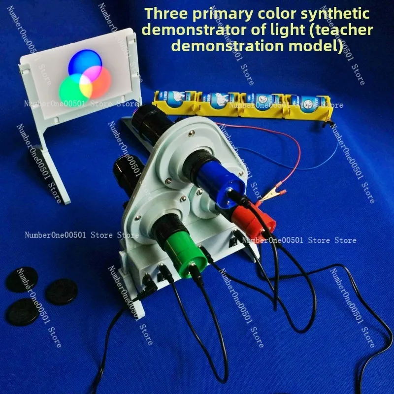 

Three-color light source three-color synthesis experimenter, physical optics three-color light demonstrator