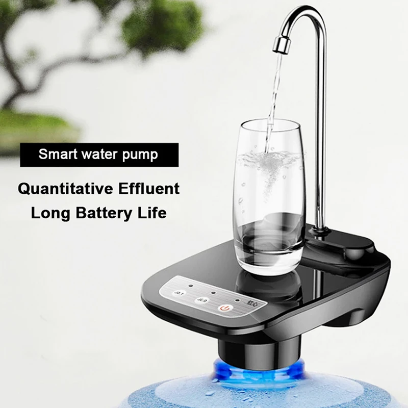 Gallon Pump Automatic Water Bottle Dispenser  Rechargeable Water Pump Dispenser With Stand Water Dispenser