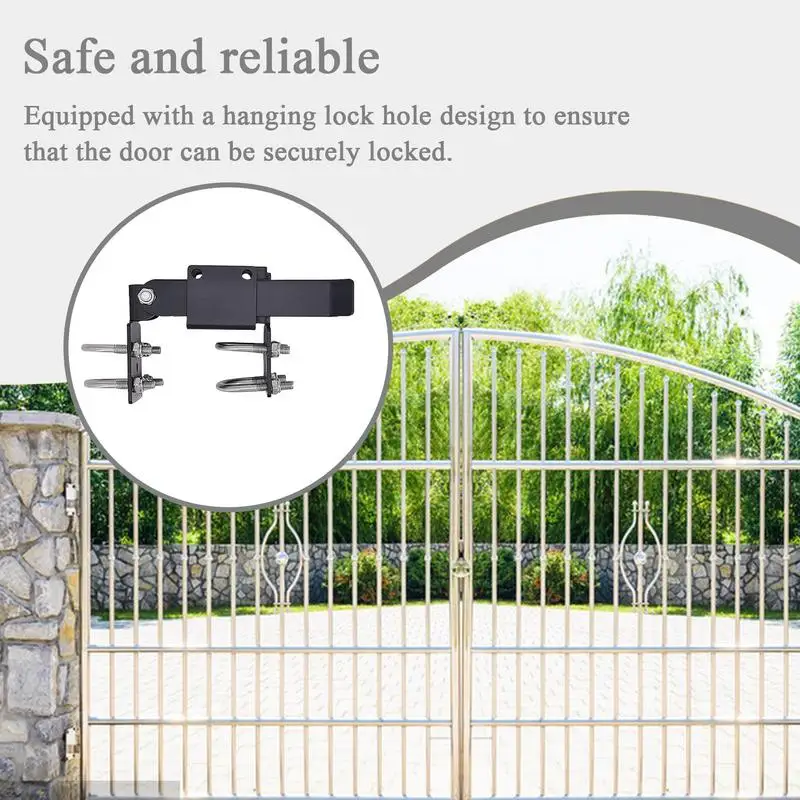

Chain Link Fence Gate Latch Heavy-Duty Strong Fence Gate Lock Anti-Rust Weather-Resistant Hand Tools For Farm Security Outdoor