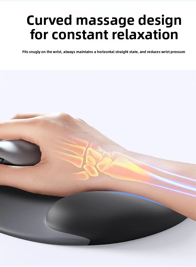 Gradient Handgelenkauflage Mauspad Ergonomische Schreibtischunterlage für Büro und Gaming 6 Farboptionen Einzelnes Tastatur-Set – Detail 4