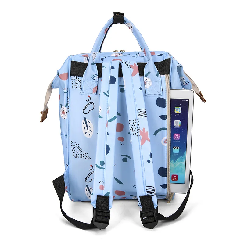 Mommy Bag Nylon Printed Fashion Multifunctional Mother and Baby Bag Walking Baby Travel Large Capacity Mom Bag