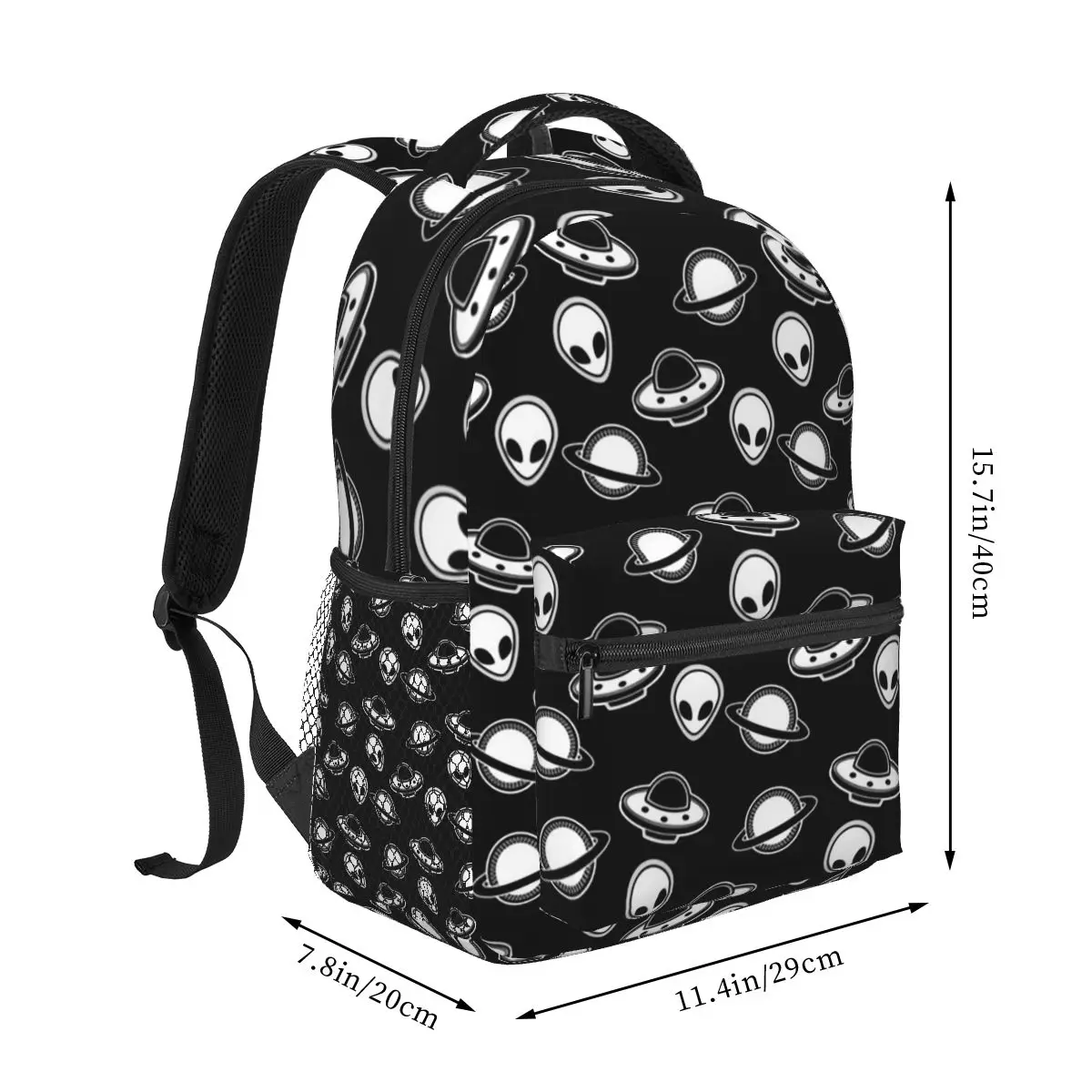 ¡Aliens! Mochilas escolares de dibujos animados para niños y niñas, bolsa de hombro, gran capacidad