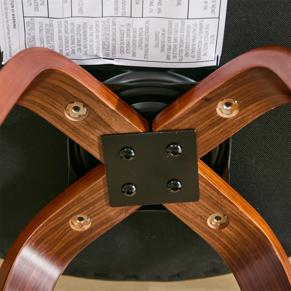 2 PCS Bar Pub Stools Set 360-degree Swivel Barstools with Low Back Wood Legs Chairs with Soft Cushion Seat Footrest For Kitchen