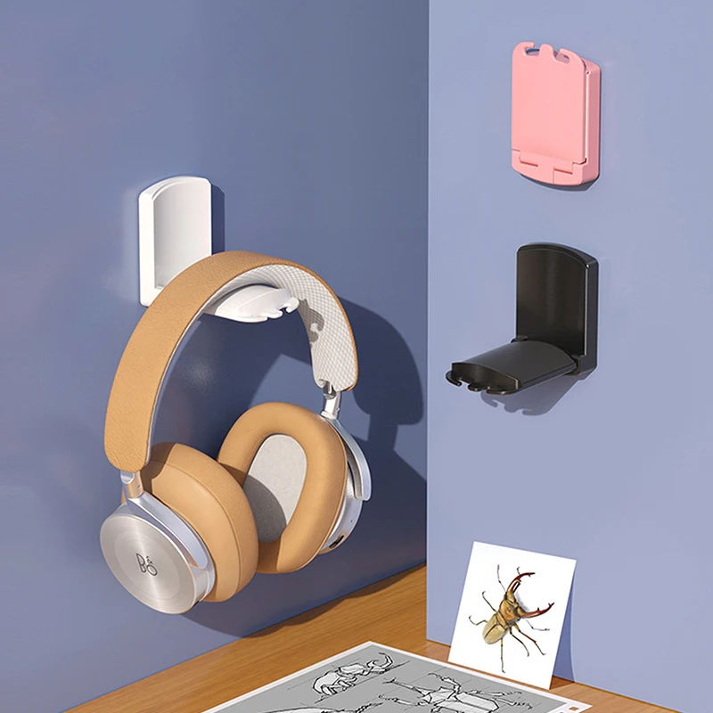 

NEW Headphone Bracket Hanger Under Desk Wall Mounted Headset Fold Holder Hook Earphone Display Stand High Quality