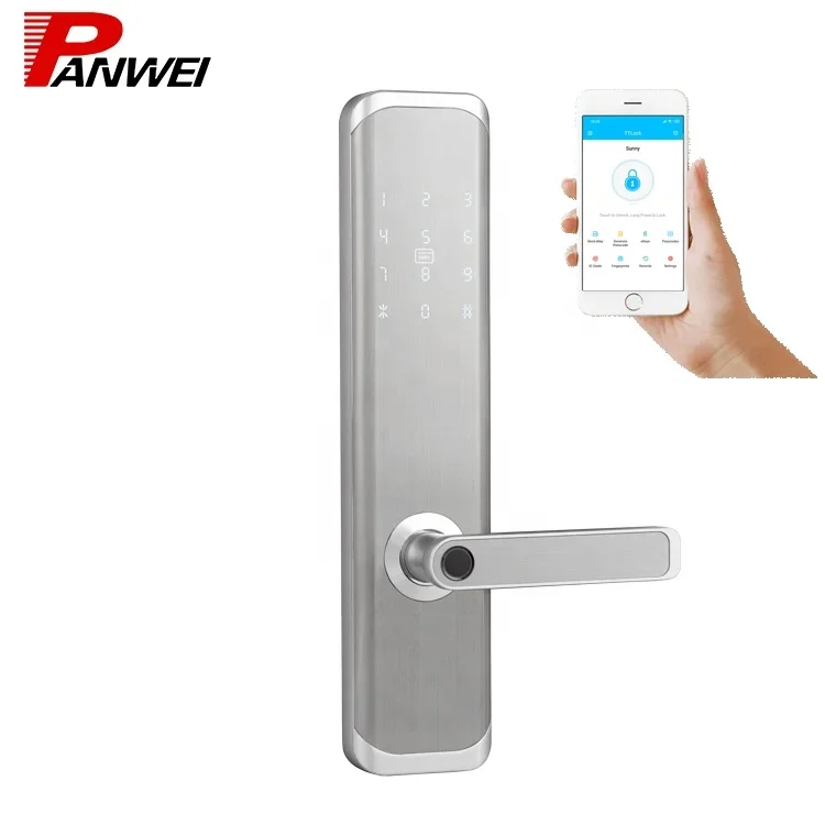 High Quality Fingerprint Enter Door Lock TT App BLE Lock Contactless Smart Lock Padlock