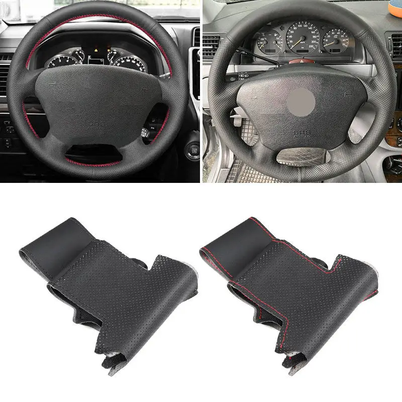 For Mercedes Benz M Class W163 ML230 270 320 350 430 500 1997 Perforated Leather Car Inner Steering Wheel Cover Protective Trim