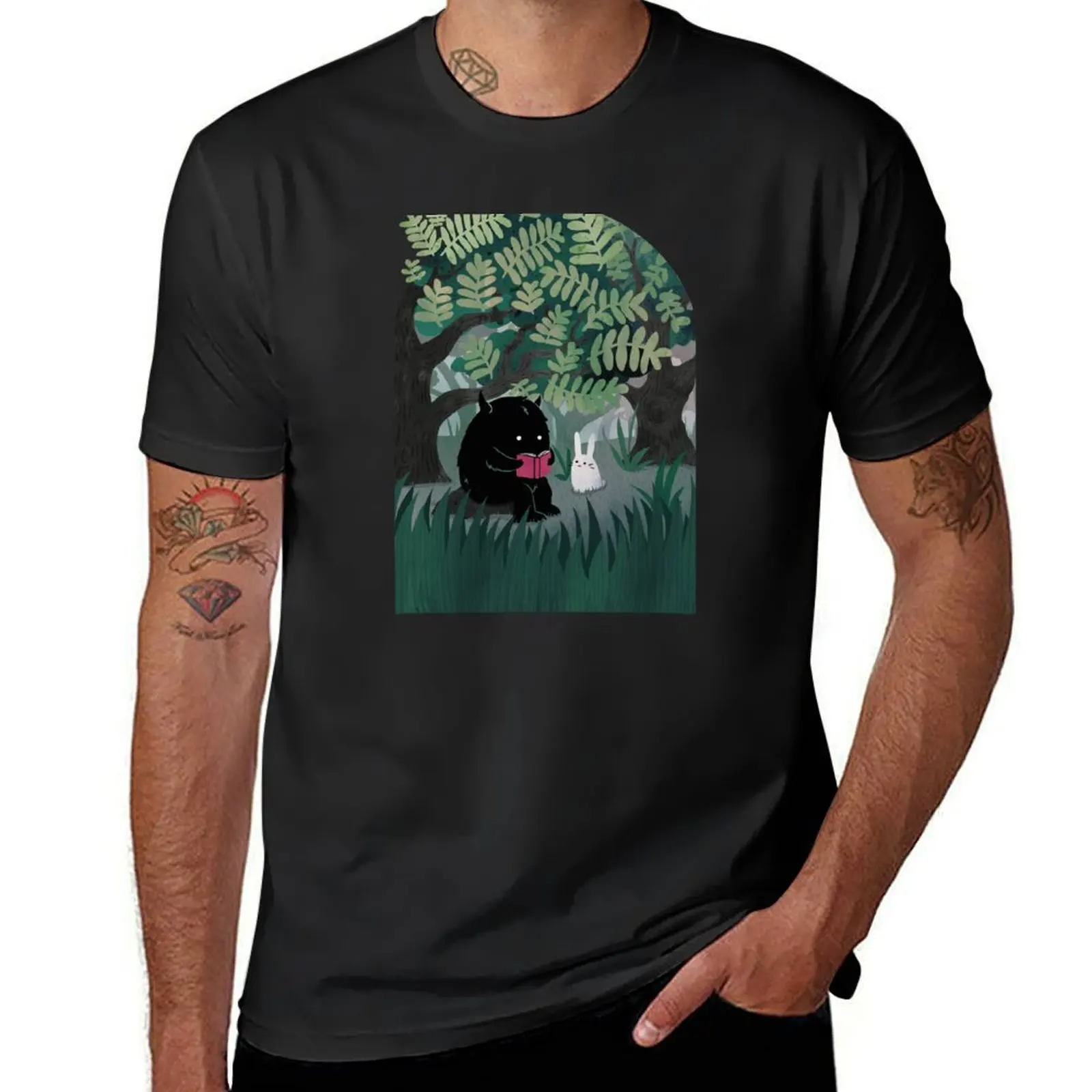 Another Quiet Spot (in Green) T-Shirt customizeds sublime anime clothes black t shirts for men