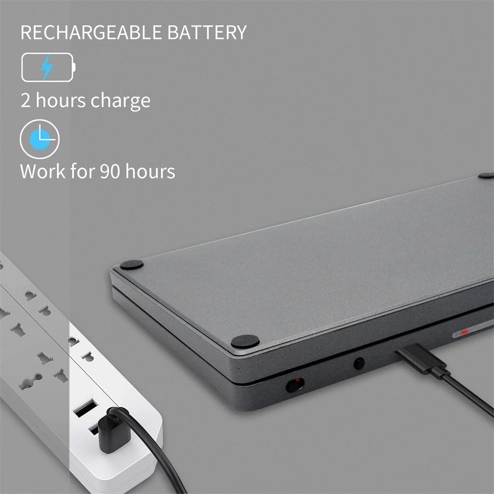 Jomaa Foldable Wireless Bluetooth Keyboard Lightweight Portable Bluetooth Folding Keyboard Available for Tablet Laptop PC iPad