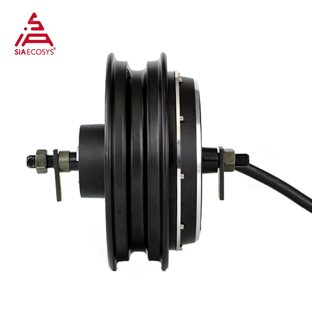 New QS 212 10*2.15inch 5000W 60H V4 72V Brushless Electric Hub Motor with ND72680 Controller 350A 680A 80-120kph for E-Scooter