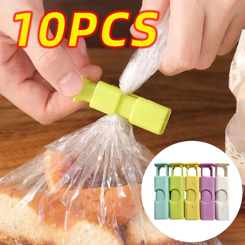 

10PC Food Plastic Sealing Clip Reusable Bread Storage Bag Clips Moisture-proof Fresh-keeping Kitchen Tool Home Kitchen Clamps