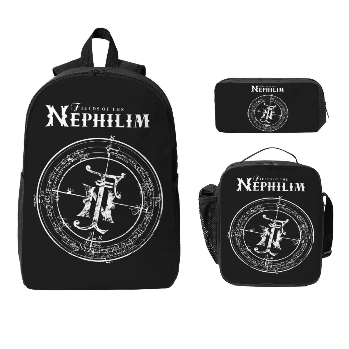 Fields Of The Nephilims Forever Remain Backpack BookBag School Bag Computer Shoulder Bags 3ps Insulated Lunch Bag Pencil Case