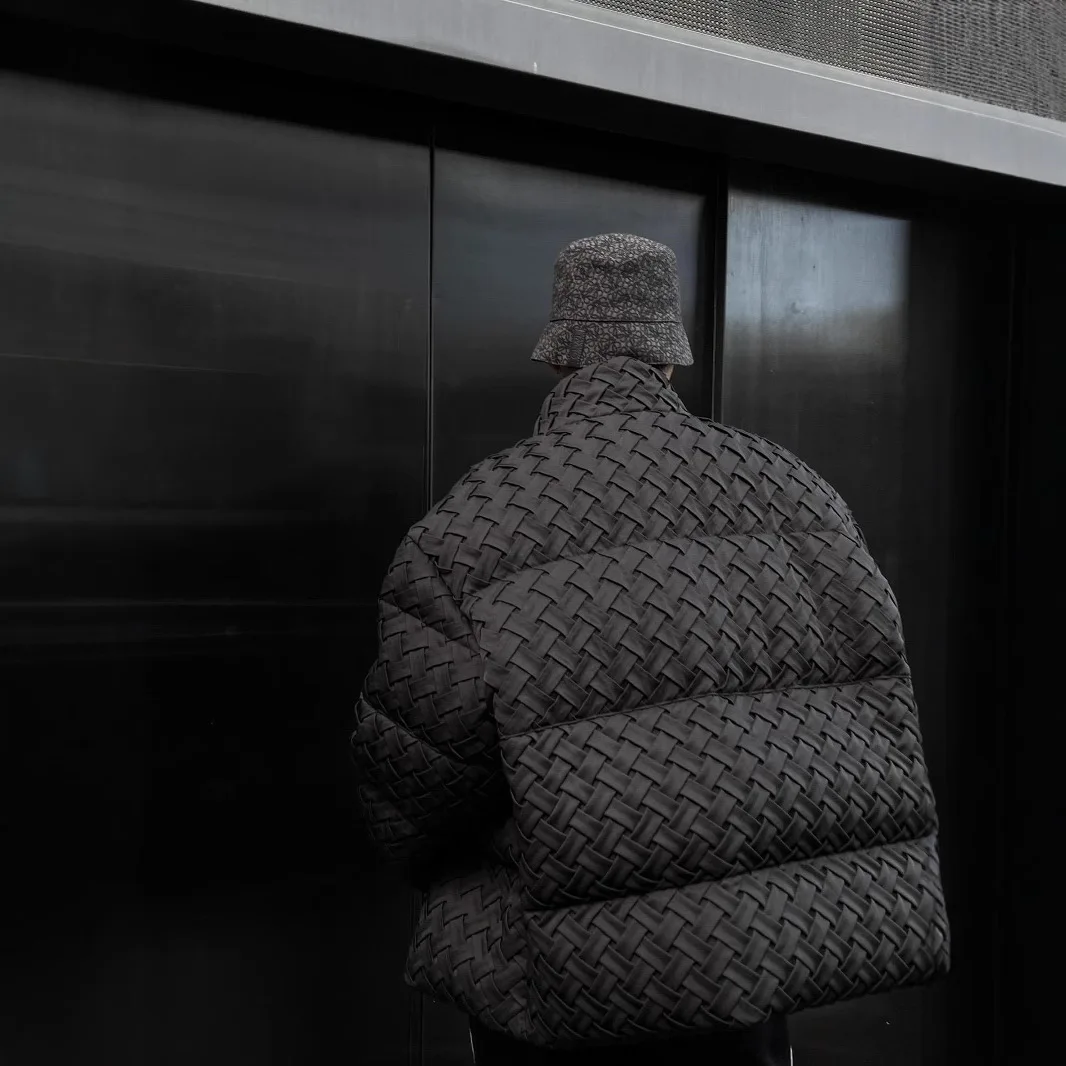 شتاء جديد أزياء الرجال بلون بسيط الأساسية عارضة العصرية فضفاضة الوقوف طوق سستة مبطن الستر الذكور الملابس سترات #2