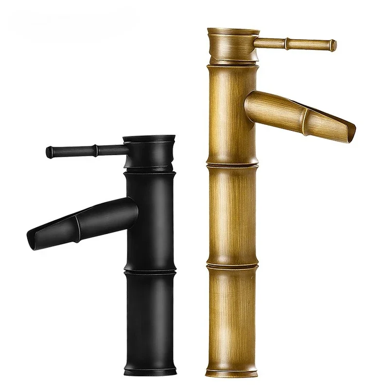 brass-antique-bamboo-faucet-household-bathroom-cabinet-sink-countertop-basin-hot-and-cold-water-faucet-splash-proof