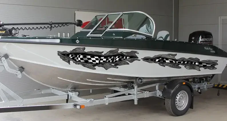 

3D-меч, рваная металлическая виниловая пленка, наклейки на лодку с татуировкой, винил для водного самолета, винил для этнической яхты, наклейки и наклейки на лодку рейнджера