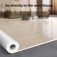 Thick PVC Plastic Floor Mat - Large Area Carpet for Bedroom and Living Room, Full Coverage Home Use Floor Leather Mat