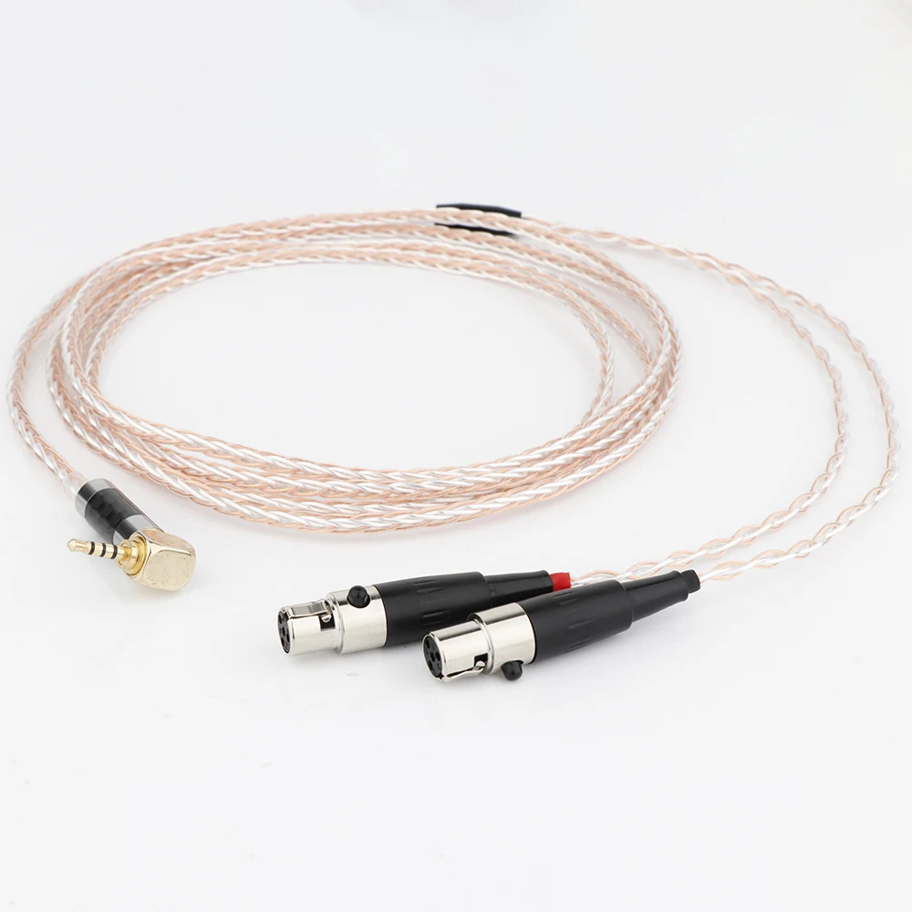 

2.5mm Balanced Audiophile Upgrade Cable for Audeze LCD-2/3/4/X & Astell&Kern AK240/AK380 - HiFi OCC Silver Plated Headphone Wire