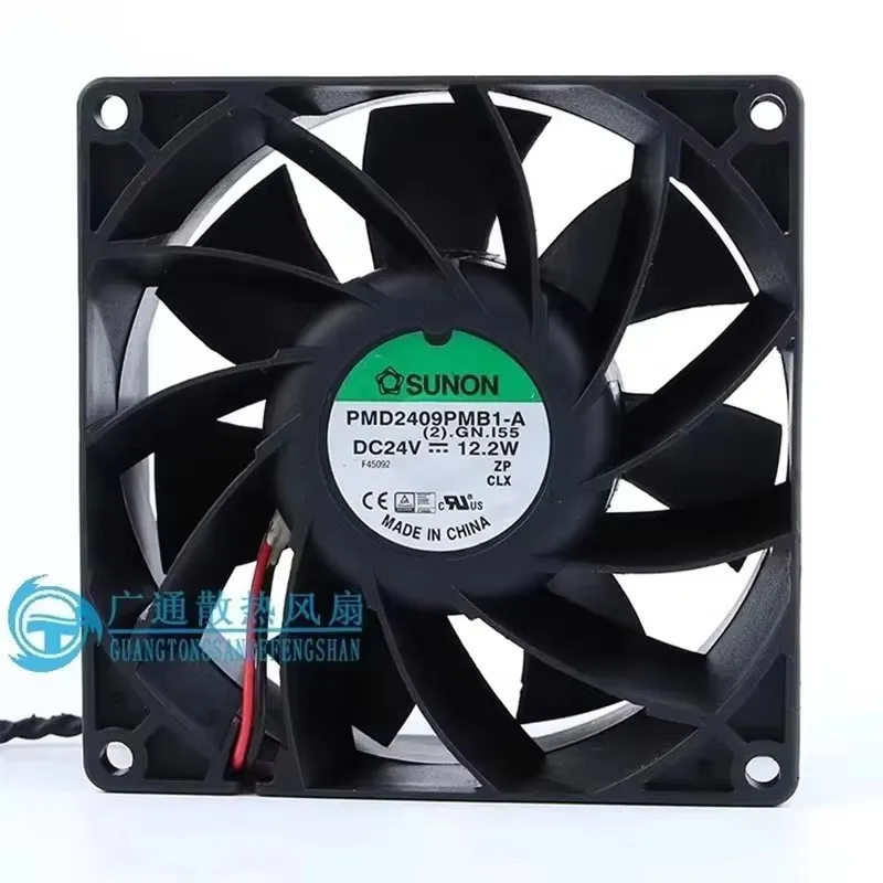 

Original 90 * 90 * 38MM 9CM 24V 12.2W PMD2409PMB1-A Schneider frequency converter Cooling fan