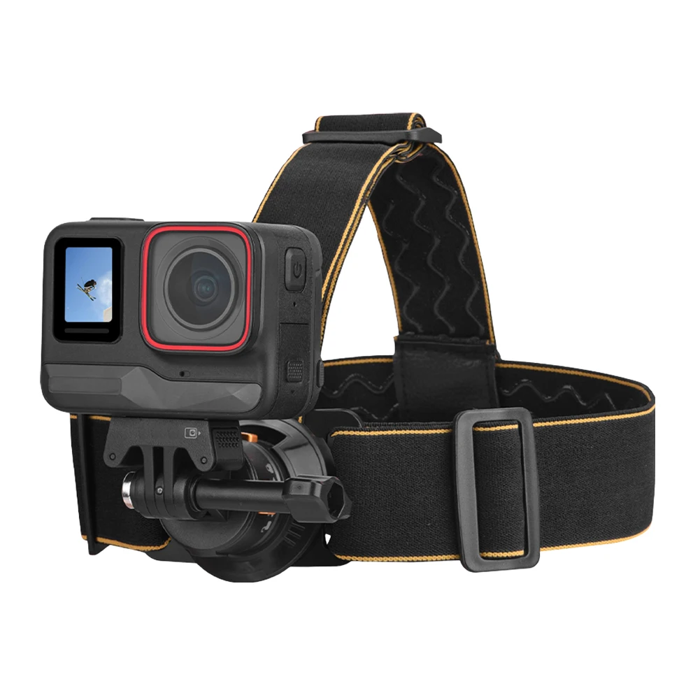 Sabuk tali kepala magnetik dapat diatur, sabuk dudukan kepala pelepasan cepat untuk Gopro Pocket 3 Insta360 X3 Insta360 Go3S