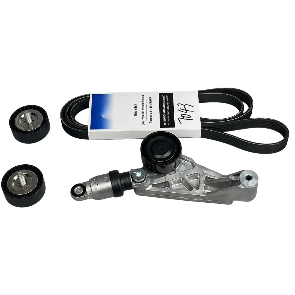 Engine Accessory 4-piece Set Belt Tensioner Idler 3.0 3.6  for Jeep Wrangler JK 2012 2013 2014 2015 2016 2017 2018