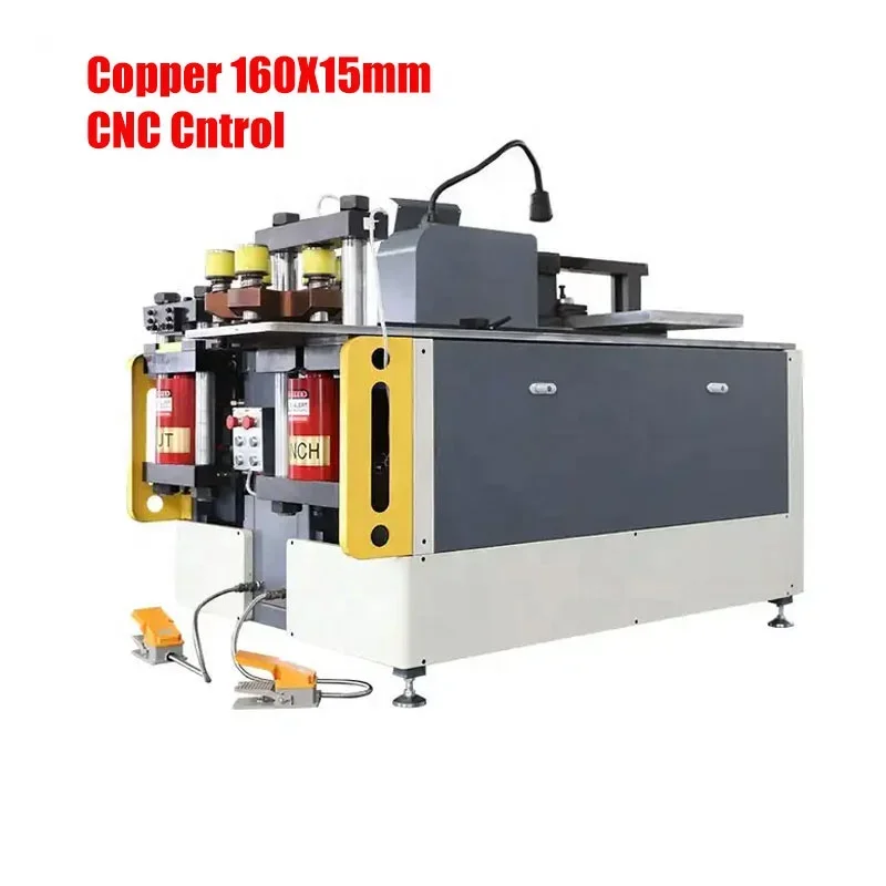 Max 160 X 15 Mm Copper Processing BusBar Punching Cutting Bending Hydraulic Machine 3 In 1 Busbar Processing Cnc Busbar Machine