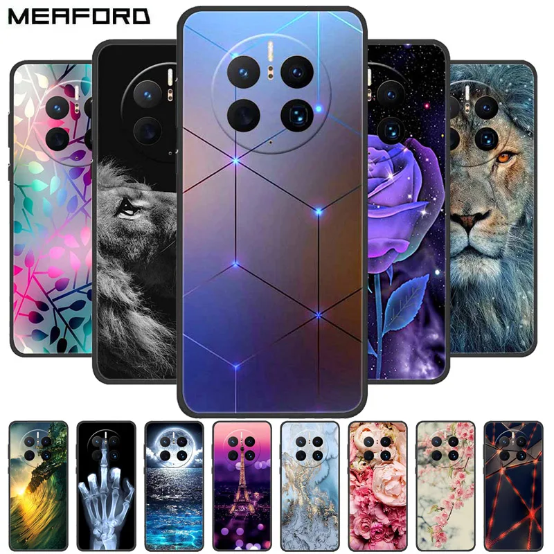 For Huawei Mate 50 Pro Case Cover Soft TPU Funda Painted Cases For Huawei Mate 50 Pro Cover Silicone Mate50 Pro 50Pro 6.74 Coque