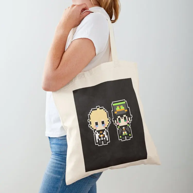 

Pixel Yuichiro & Mikaela Tote Bag bags for women shopper bag women Portable shopping bag custom tote