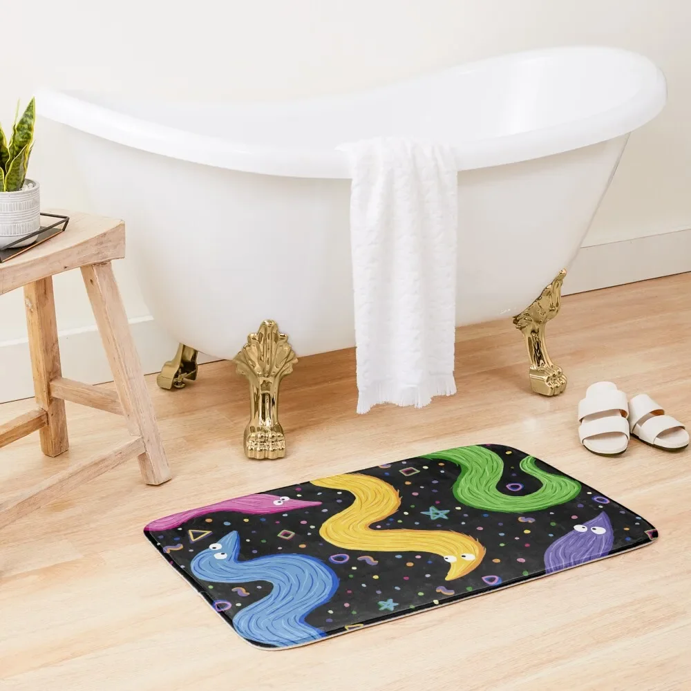 

Bowling Worm On A String Bath Mat Floors For Bathroom For Bathroom And Toilet For The Bathroom Toilet Carpet Mat