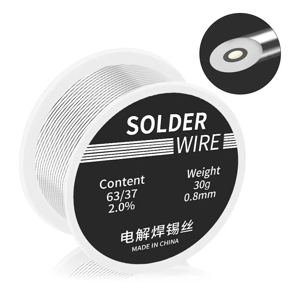 30g 0.8mm Welding Tool FLUX 2.0% High Purity Rosin Corel Solder Welding Wire Soldering Wire Roll Lighter Solder Wire