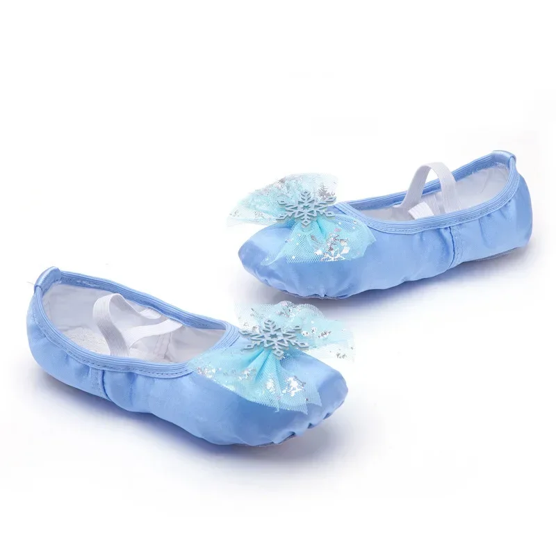 Lovely Princess Dance Soft Soled Ballet Shoe for Children Girls Cat Claw Shoes Chinese Ballerina Exercises Girl\'s Shoe