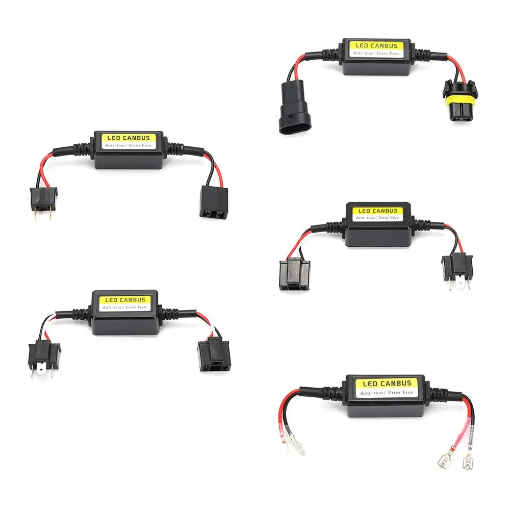 Tools h1/h3/h4/h7/h8/h9/h11 Anti-Flicker Resistor Controller LED Canbus Decoder Fault Eliminator Automotive LED Decoder