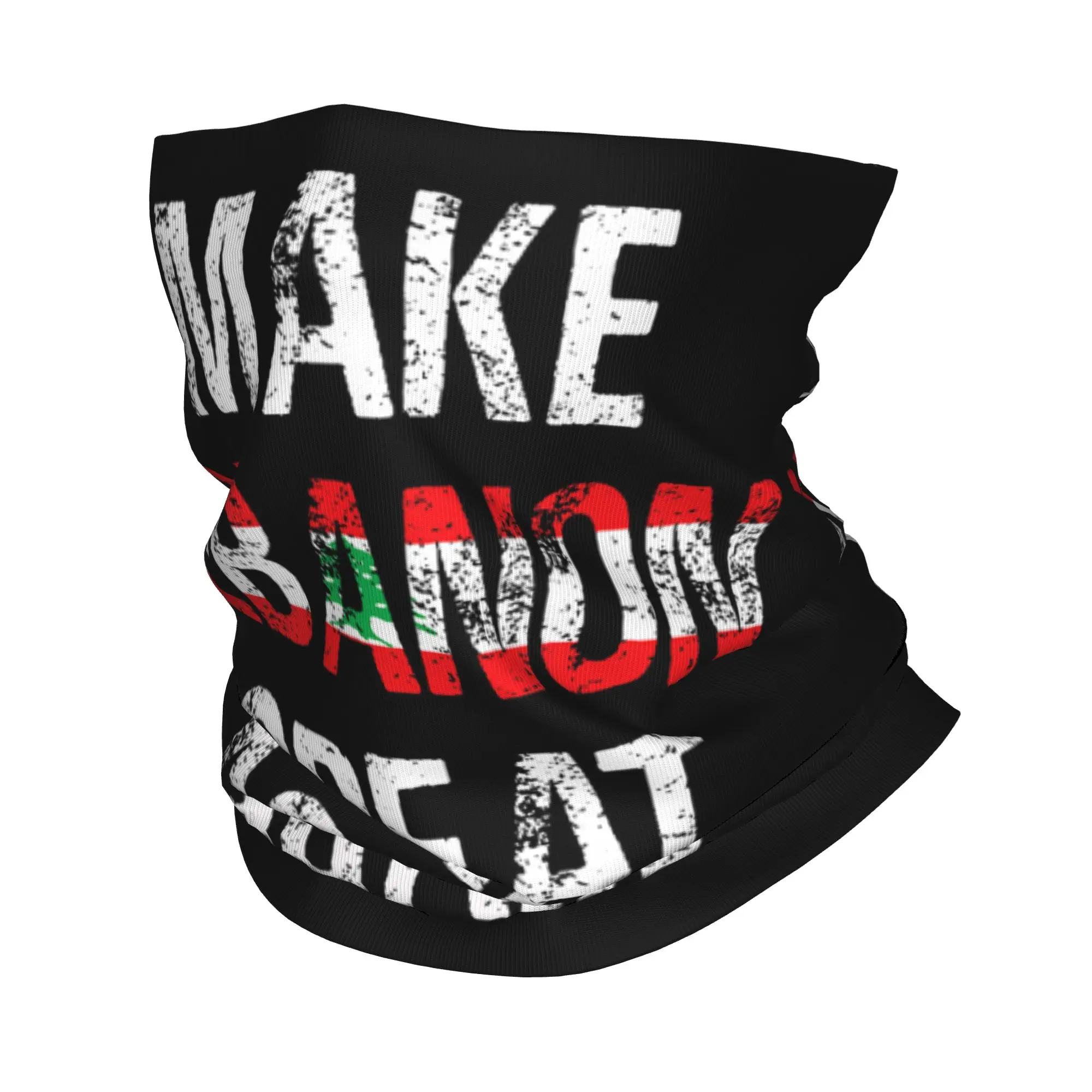 Make Lebanon Great Again Lebanese Bandana Neck Gaiter Printed  Balaclavas Mask Scarf Warm Cycling Fishing for Men Women Adult