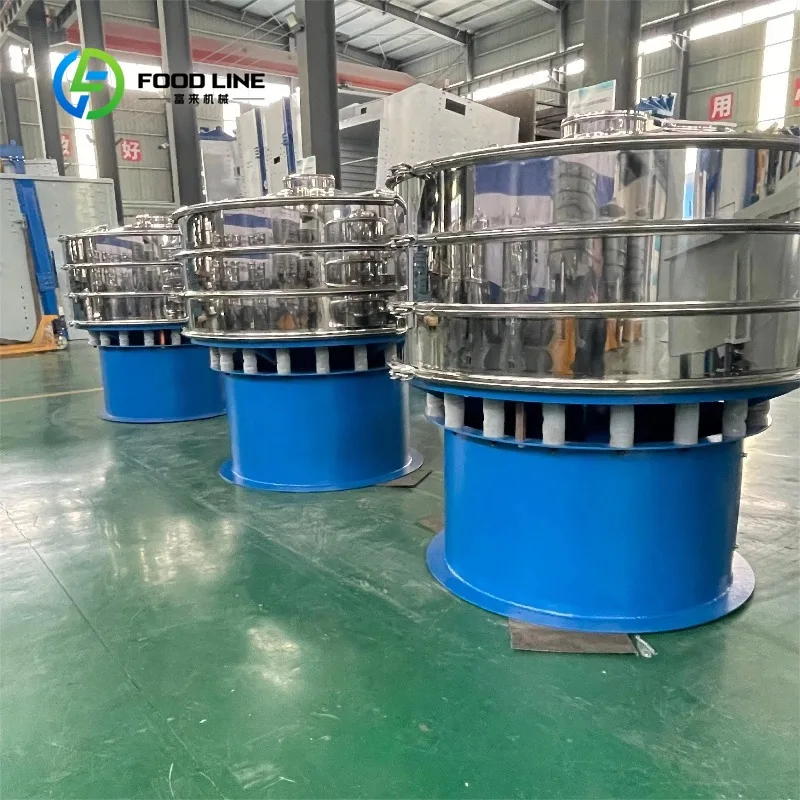 Customized rotary vibratory sieve multi-purpose screener for BSF flour metal powder and steel shot particle separation