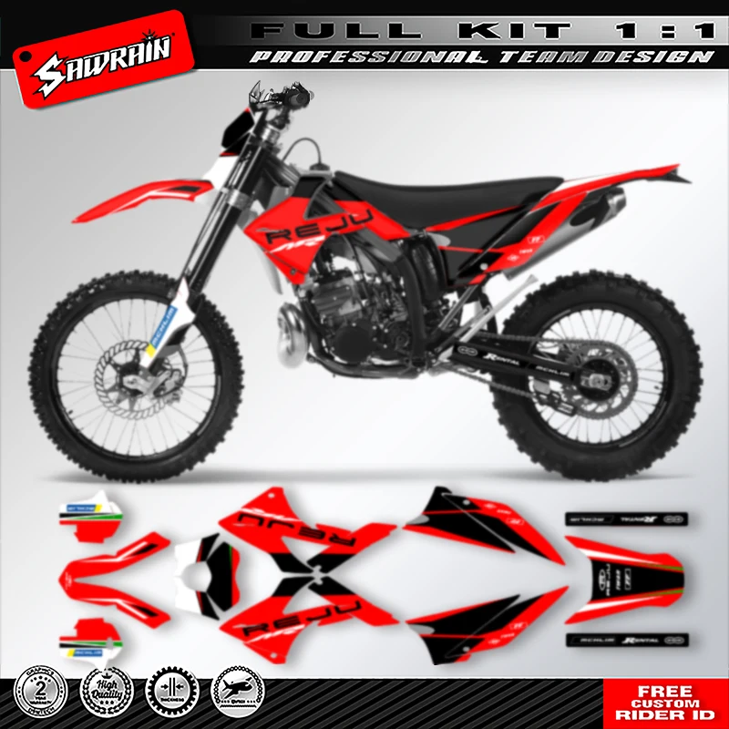 Kit Stiker Stiker Grafis Sepeda Motor Kustom Sawrain untuk GAS GAS EC MC 2010 2011 008