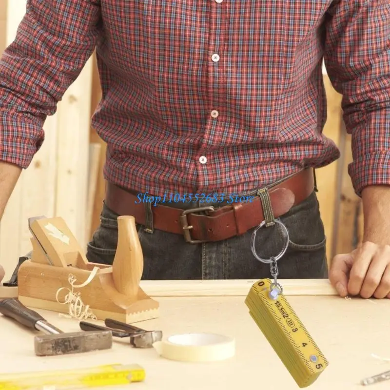 Y6GD Multifunction  Folding Ruler Keychain Upgrades designs  for Students & Professional