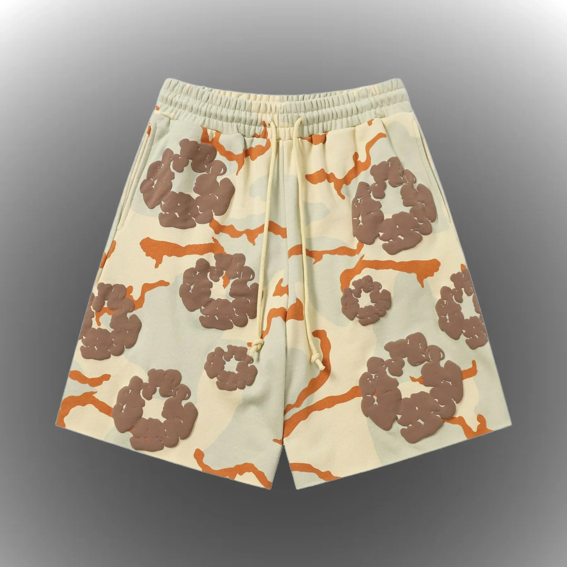 

2025 Summer Beach Pants Casual Harajuku Y2 American Kapok 3D Printed Flower Shorts Vacation Outdoors Kids Men Shorts Male Shorts