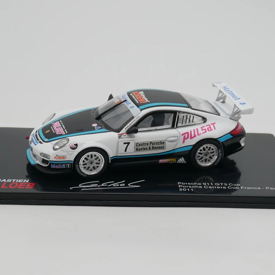 دييكاست Ixo 1:43 مقياس بورش 911 GT3 2011 لوب بورش رالي سيارة سبيكة نموذج سيارة تحصيل لعبة هدية تذكارية العرض