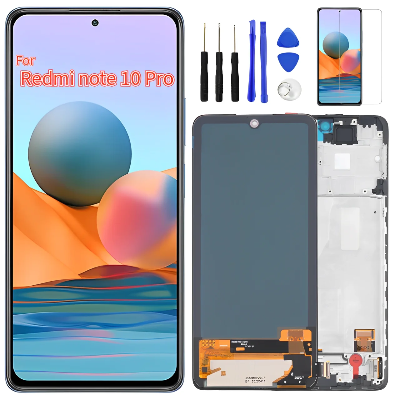 For Xiaomi Redmi Note 10 Pro 4G M2101K6G M2101K6R LCD Touch Screen Digitizer Display Replacement 6.67\