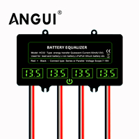 ANGUI HC02 Battery Equalizer with Touch Switch 4 X 12PCS Batteries 10A Current Active Voltage Balancer Li li-ion Lead Acid