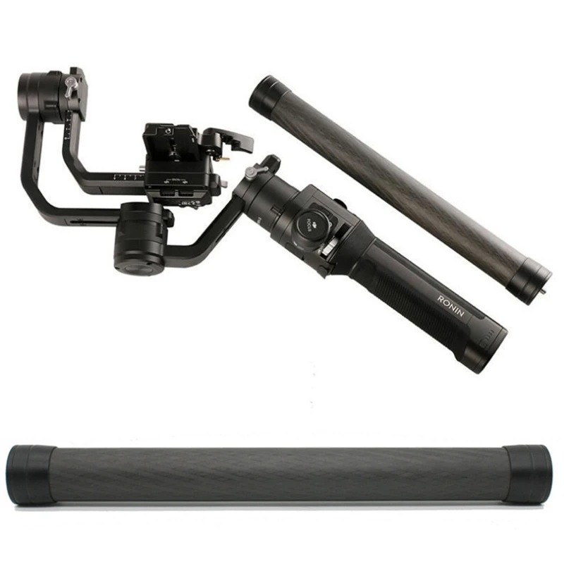 Carbon Fiber Extension Pole, Extendable Rod Handheld Stick Gimbal Handle Grip for Ronin S/Zhiyun/Feiyu 95AF