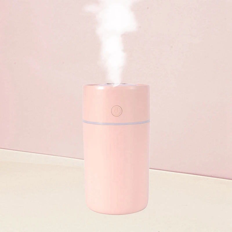เครื่องทำความชื้นสีสันสดใสพกพาขนาดเล็ก250มล. ปริมาณน้ำ2โหมดหมอกเครื่องทำความชื้นเงียบมากสำหรับรถยนต์ออฟฟิศห้องนอน