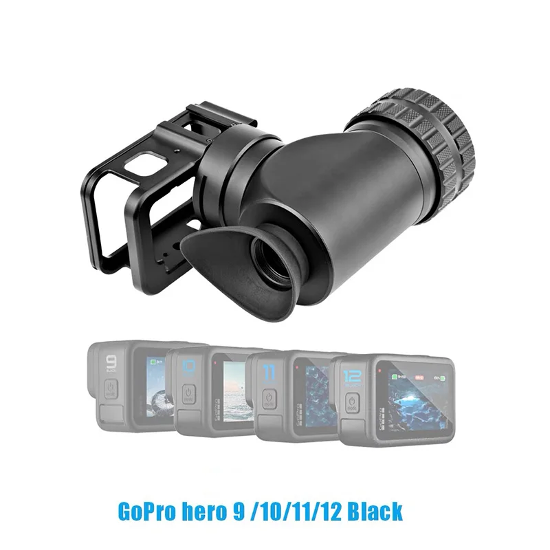 GoPro Hero 12/11/10/9 Camera Adapter Bracket Scope Side Black Aluminum Record While Aiming For Outdoor Scenes