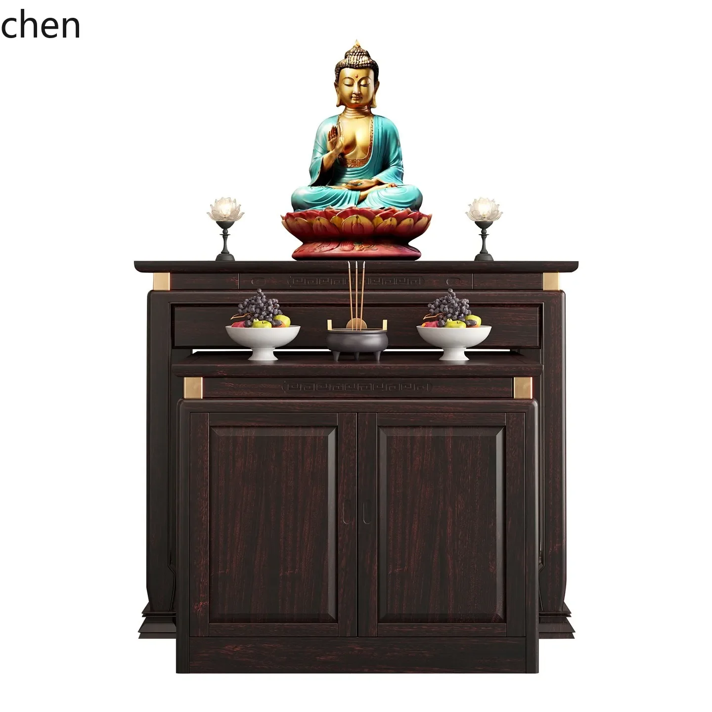 HYS Solid Wood Table for Home Use, Guanyin Altar Table, Buddhist Altar Table, God Altar Table, Offering Table