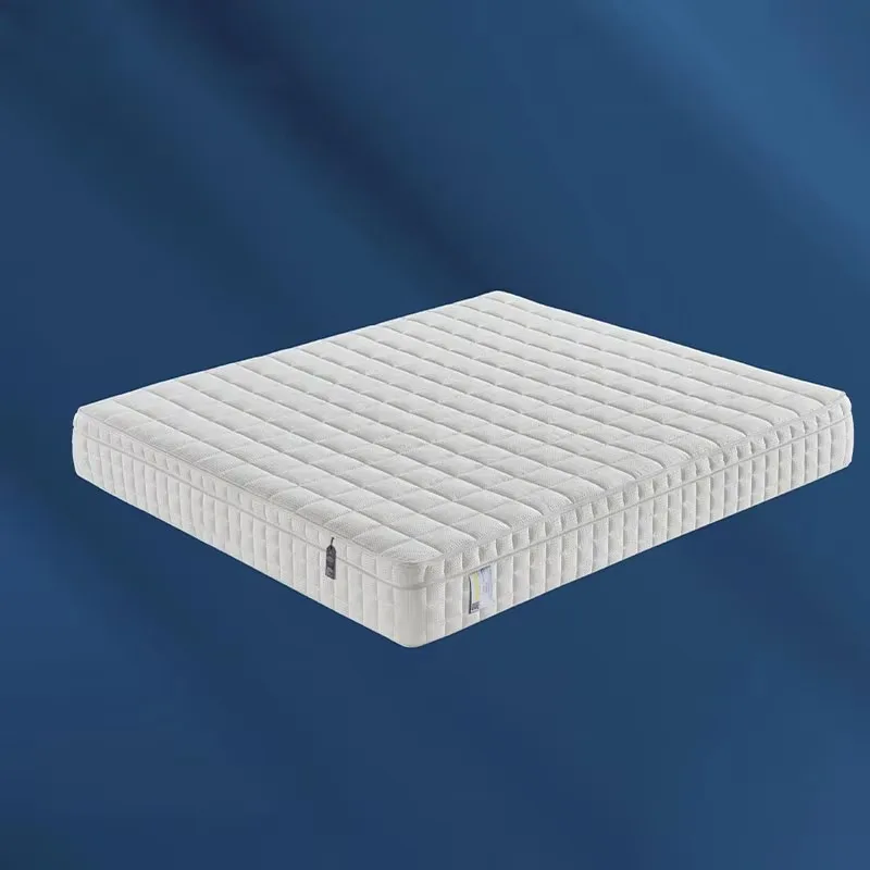 Waffle Bamboo Fiber Fabric Mattress Natural Latex Pocket Spring Mattress King/Queen Size