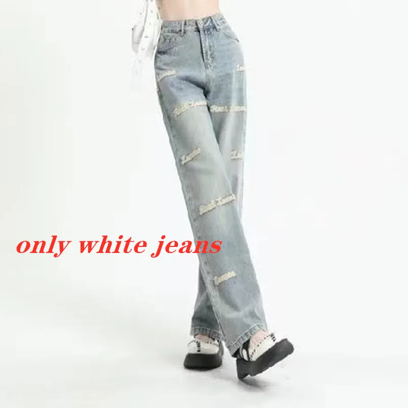 Summer Sunscreen Chiffon Shirt Blouse Strap Embroidered Jeans Three Piece Elegant Women's Pants Set Sports Outfits