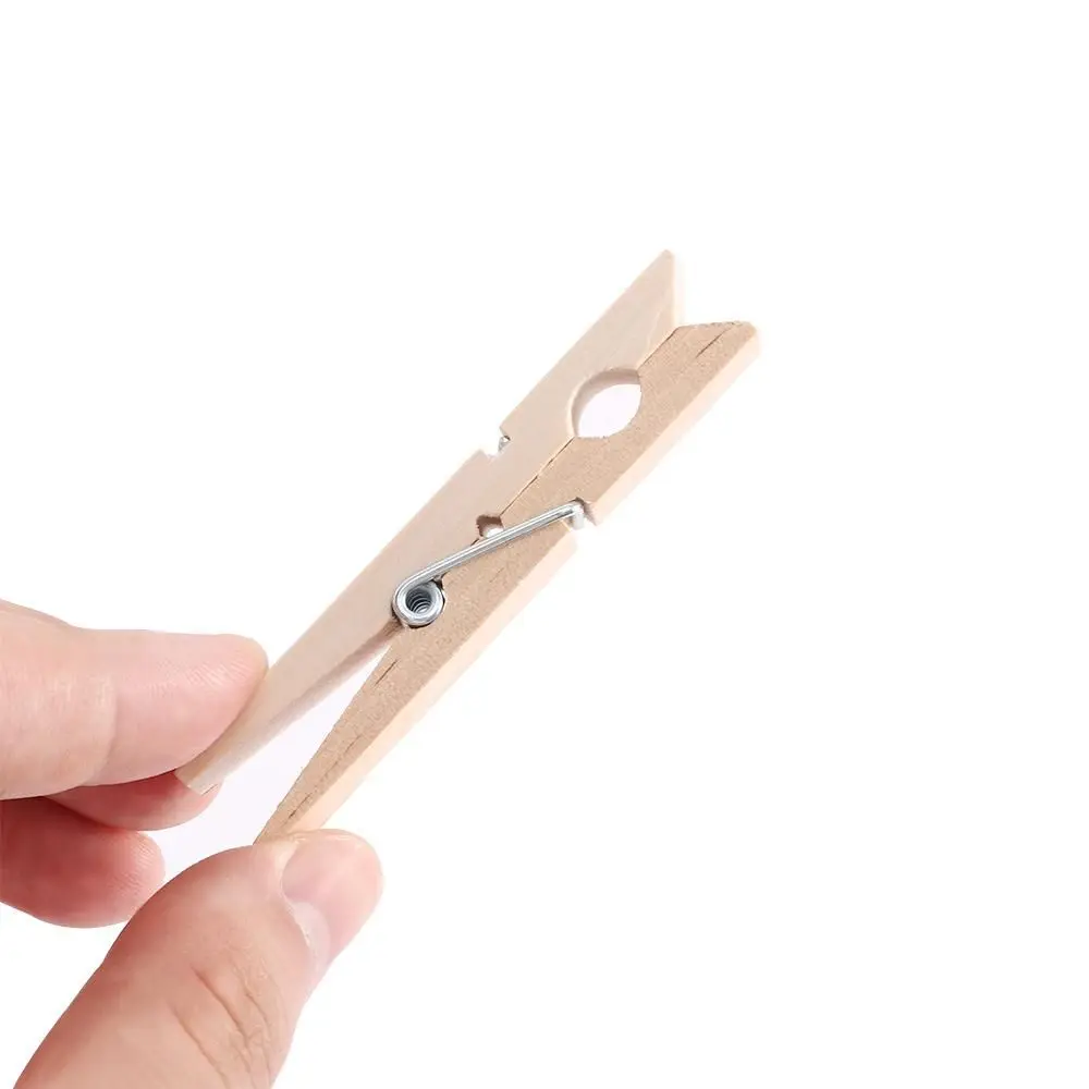 Multiufunction Natural DIY Party School Wooden Craft Decoration Photo Clips Clothes Pegs Clothespin