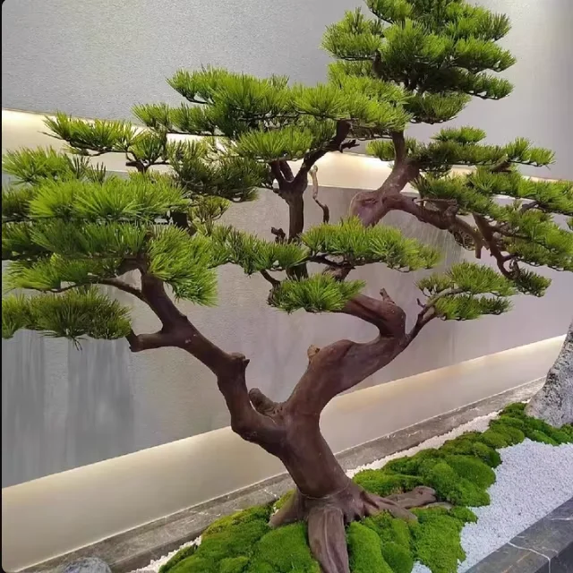Artificial Pine Tree Interior Landscape Mall Hotel Decoration Modeling Beauty Pine Simulation Welcome Pine