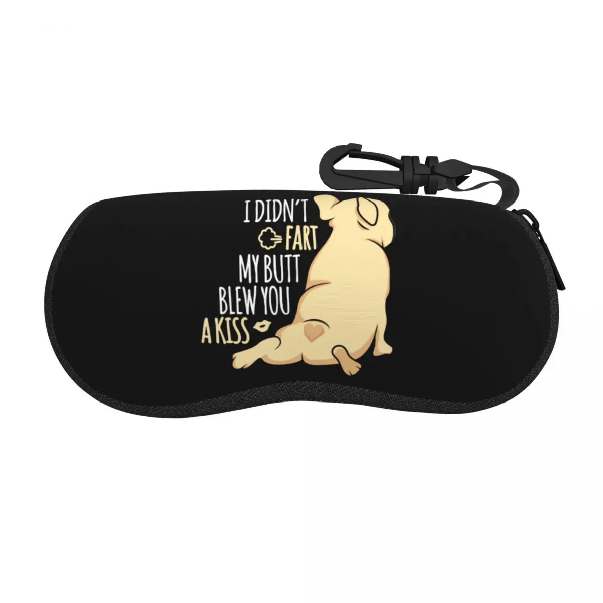 Custom French Bulldog Cute Dog Lover Gift Shell Eyeglasses Protector Cases Fashion Sunglass Case Animal Pet Glasses Bag