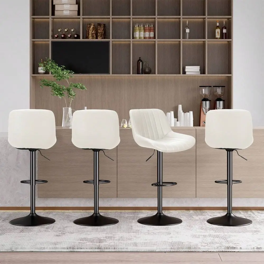 

Bar Stools Sillas Para Barra Alta2Piece Bar Stool Set With Adjustable Bar Height, Modern Swivel Bar Stool With Backrest, Island